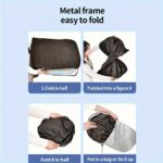 [2025 Upgraded] Car Windshield Sun Shade, UV | Sun Protection, Extended Edge No Light Leakage Design Cooling Protect Car Interior from UV Damage, Foldable Car Windshield Sun Visor for Front Window, Summer Sunscreen - Image 9