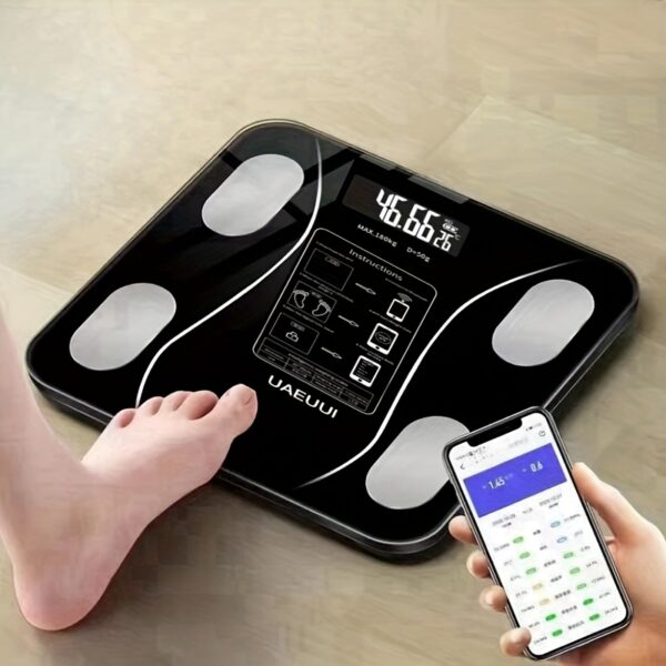 Intelligent electronic scale, weighing scale, body fat scale, fat scale, bathroom scale, household small body scale.