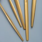 Elegant 30pcs Golden Stainless Steel Cutlery Set - Includes Knives, Forks, Spoons & Dessert Spoons - Dishwasher Safe for Home, Kitchen, Restaurants, Hotels, Parties, Thanksgiving, Easter, Christmas & Weddings, High-grade, Utensil Set - Image 7