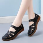 ⁦Women's Wedge Sandals, Slip-Resistant Outdoor Beach Shoes, Casual Versatile Sporty Sandals⁩ - الصورة ⁦4⁩