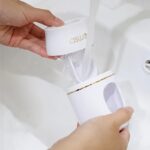Automatic Toothpaste Dispenser with Toothbrush Holder, Wall-Mounted, Manual Squeeze Toothpaste Tube Saver, No Electricity or Battery Needed, Lightweight Design for Home and Kids - Image 6