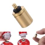 1pc Copper Gas Refill Adapter, Easy Inflation Valve Connector, Inflator Nozzle Adapter for Outdoor Camping and Hiking - Image 3
