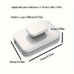 ⁦Safe and practical, double-sided magnetic window cleaner for 3-10mm single-layer glass with strong magnetism design, easy cleaning of high-rise windows!⁩ - الصورة ⁦4⁩