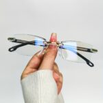 10pcs CABECADE Blue Light Blocking Reading Glasses - Rimless HD Presbyopia Glasses with Lightweight Plastic Frame & Metal Hinges, +1.50 Strength for Computer Use & Book Reading, Men & Women, Vision Care Accessories | Minimalist Eyewear | Durable Eyewear - Image 2