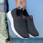 Men'S Breathable Slip-On Sneakers - Lightweight, Non-Slip Casual Shoes with Soft Mesh Upper, Ideal for Hiking, Running & Everyday Wear, All-Season Comfort, Casual Sports Shoes|Slipon Sneakers|Breathable Upper Sneakers