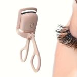 ⁦New Gentle Care White Pink USB Eyelash Curler with Comb - Lasting Curl 24 Hours, Hypoallergenic Alcohol-Free, Accelerate Temperature Rise, No Damage Natural Lashes, Limited Time Offer, Special Occasion Gift Christmas, Halloween, Easter, Valentine's Day, T⁩ - الصورة ⁦6⁩
