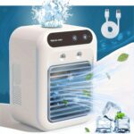 1800mAh High-Capacity Mini USB Rechargeable Fan - Portable Desktop Air Circulator with Lithium Battery, Safe Low-Pressure Design for Dorms, Offices, and Cars for Long-Lasting Coolness, Office Fan|Lowpressure Fan|Durable Plastic Fa - Image 6