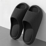 Women's Comfort Slides - Non-Slip, Durable Thick Sole EVA Sandals for Indoor & Bathroom Use, Solid Color Open Toe Summer Shoes - Image 7