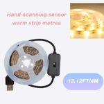 Valentine'S Day Warm White LED Strip Light with Motion Sensor - Easy Install USB Powered Lighting for Bedroom, Home, Kitchen, Wardrobe Decoration - Flexible Cuttable Tape, Romantic Space Theme, Non-changing White Light - Image 14