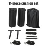 ⁦1pc Black Nylon Car Roof Luggage Rack with Surfboard & Kayak Straps - Non-Slip Folding Cushion for Secure Transport, Easy Snap-On Installation, Durable PA Material for Outdoor Use, Luggage Rack for Vehicle⁩ - الصورة ⁦7⁩