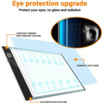 LED Light Pad A4/A5 Three Level Dim Scale Drawing Copy Board Graphic Tablet Trace Light Box for Diamond Paint PC Laptop - Image 8