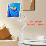 ⁦360-Degree Rotatable Tablet and Phone Stand with Flexible Gooseneck Clip Arm - Ideal for Watching in Bed and on a Table, Freeing Up Your Hands, Bedside Table Accessory | Modern Table Accessory | Adjustable Arm⁩ - الصورة ⁦5⁩