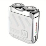 New mini electric portable dual blade floating men's electric shaver, available in three colors, clean shaving, USB charging, preferred for gift giving - Image 3