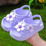 Chic Floral Princess Sandals for Girls - Comfy, Slip-On Beach Shoes with EVA Sole - Perfect Christmas Gift - Image 5