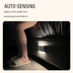 ⁦2pcs LED Smart Sensor Night Light USB Rechargeable Sensor Wall Light with Motion Sensor Illumination, Adjustable Up and Down for Bedroom, Hallway, Cabinet and Kitche⁩ - الصورة ⁦10⁩
