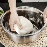 ⁦A Set of Three Stainless Steel Kitchen Tools, Including an Integrated Grinder, a Multifunctional Strainer, And a Mixing Bowl - Perfect for Cleaning And Slicing Fruits, Vegetables, And Cheese | Food-Safe with a Drainage System, Ideal for Home Cooking And K⁩ - الصورة ⁦10⁩