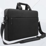 TECOOL 14 15 17 Inch Large Capacity Multifunctional Portable Shoulder Computer Storage Bag, Accommodate Laptop Bag, Business Office Document Bag, Protective Bag for Man or Woman, Easy to Carry on, Black