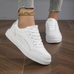 Casual Fashion Sports Shoes For Women Flat Simple Flash Sports Shoes - Image 5
