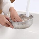 1pc Premium 304 Stainless Steel Colander - Food-Safe Rice & Vegetable Washing Basin with Efficient Drain Basket, Ideal for Kitchen Use, Rice Strainer - Image 12