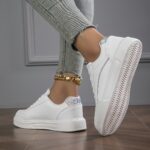Casual Fashion Sports Shoes For Women Flat Simple Flash Sports Shoes - Image 7