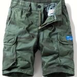 Men's Camo Cargo Shorts with Multiple Pockets - Cotton Blend, Casual Outdoor & Hiking Wear - Image 18