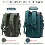 ⁦1pc Waterproof 43.94cm Business Laptop Backpack with Shoe Compartment, Large Capacity Travel Rucksack for Hiking & Camping, Multiple Compartments & Padded Sleeves, Fits College Students & Women's Work Carry-On, Teal Green, Organized Storage Design | Highq⁩ - الصورة ⁦8⁩