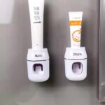 Automatic Toothpaste Dispenser with Toothbrush Holder, Wall-Mounted, Manual Squeeze Toothpaste Tube Saver, No Electricity or Battery Needed, Lightweight Design for Home and Kids - Image 10