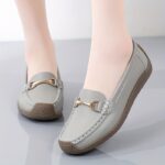 Women's Simple Flat Loafers, Casual Slip On Shallow Mouth Shoes, Lightweight & Comfortable Shoes