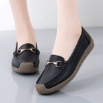 Women's Simple Flat Loafers, Casual Slip On Shallow Mouth Shoes, Lightweight & Comfortable Shoes - Image 4