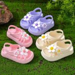 Chic Floral Princess Sandals for Girls - Comfy, Slip-On Beach Shoes with EVA Sole - Perfect Christmas Gift - Image 2