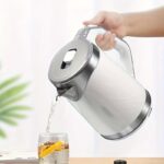 Electric Kettle 67.63oz Large Capacity Automatic Power Outage Anti-scalding Curling Boiling Kettle Household Stainless Steel Electric HotKettle