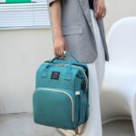Lamroro Moire Diaper Bag Backpack, Soft Shell, Multifunctional, Large Capacity, Travel Backpack with Changing Station, Sunshade, Breathable Mosquito Net, Zipper Closure, Mixed Color, Polyester Fiber, with Utility Pocket, for Casual, Preschool, Christmas, - Image 12
