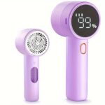 Electric Lint Remover, Fabric Shaver, USB Rechargeable Sweater Shaver, Power Lint Shaver, LED Display,Fuzz Remover, Portable Hairball Trimmer for Clothes, Bedding, Furniture, Carpet, Sofa, Cleaning Supplies, Household Gadgets - Image 12
