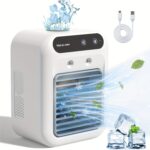 NIJ USB Rechargeable Mini Air Conditioner Fan - Portable Desk Cooling Device with Lithium Battery, Wireless, and USB Charging for Home, Office, or Dormitory Use, Cooling Device, NIJ - Image 6