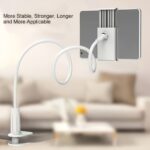 ⁦360-Degree Rotatable Tablet and Phone Stand with Flexible Gooseneck Clip Arm - Ideal for Watching in Bed and on a Table, Freeing Up Your Hands, Bedside Table Accessory | Modern Table Accessory | Adjustable Arm⁩ - الصورة ⁦11⁩