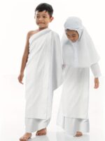 Boy's 2pcs Ihram Towels, White Islamic Towel, One-size Fit, Comes With Free Gift - Random Color Bag - Image 4