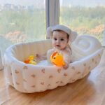 Newborn Baby Inflatable Bathtub, Baby Bathtub Inflatable Tub, Outdoor Portable Tub Game Pool, Halloween, Thanksgiving And Christmas Gift - Image 3