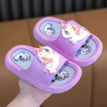 Cute Cartoon Unicorn Open Toe Slippers For Girls, Non Slip Lightweight Slippers For Indoor Shower Pool, All Seasons - Image 7