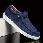 ⁦Men's Casual Slip-On Canvas Shoes, Comfortable Lightweight Slip On Casual Shoes For Daily & Leisure⁩ - الصورة ⁦8⁩