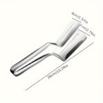 1pc Premium Stainless Steel Steak Clamp - Multi-Functional BBQ Tongs with Oil Draining Feature, Ideal for Grilling & Frying, Food-Safe Kitchen Utensil, Tongs for Cooking - Image 7