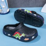 Casual Cute Cartoon Soft Sole Clogs For Boys, Breathable Lightweight Clogs For Indoor Outdoor Beach Pool - Image 3