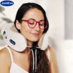 JustEvo Neck Massaging Pillow, Full-Body Massager, Home Massage Device, Shiatsu Massage, Relaxation Massage, Pre-sleep Massage, Travel Essential, Suitable for All Occasions, the Perfect Valentine's Day Gift. - Image 5