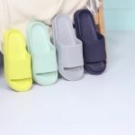 ⁦Women's Pink EVA Slide Sandals - Thick Sole, Non-Slip, Open Toe, Ribbed Texture for Beach & Indoor/Outdoor Use, Summer Sandals⁩ - الصورة ⁦16⁩