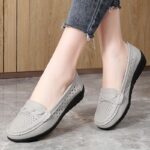 2025 Spring/Autumn Women's Slip-On Casual Shoes - Breathable Synthetic Cover Low-Top Sneakers with TPR Sole, Comfortable Round Toe & Decorative Bow Detail for Summer Casual Attire, Summer Shoes | Slipon Shoes | Synthetic Cover Shoes - Image 7