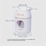 Automatic Toothpaste Dispenser with Toothbrush Holder, Wall-Mounted, Manual Squeeze Toothpaste Tube Saver, No Electricity or Battery Needed, Lightweight Design for Home and Kids - Image 9
