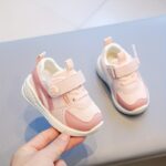 Snugfit, Breathable & Comfortable Baby/Toddler Sneakers - Non-Slip, Soft Rubber Sole, Hook-and-loop Fastener Closure, Solid Color