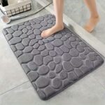 1pc Anti Slip Pebble Pattern Soft Absorbent Foot Pads for Bathroom, Bedroom & Kitchen - Absorbs water and reduces slipping - Image 7