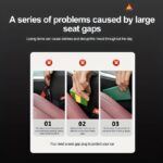 Pack of 2 Car Seat Gap Storage Strips, Leak-proof Design Prevents Debris Falling and Can Also Store Small Items, In-Car Interior Gap Organizer - Image 10