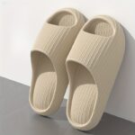 Women's Comfort Slides - Non-Slip, Durable Thick Sole EVA Sandals for Indoor & Bathroom Use, Solid Color Open Toe Summer Shoes - Image 2