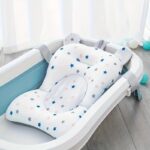 Soft & Non-Slip Youngsters Bath Seat Cushion - Cozy Bath Pillow for Youngsters, Perfect Gift for Christmas, Halloween, Thanksgiving, New Year | MAYAPHILOS | White/Pink/Blue - Image 3